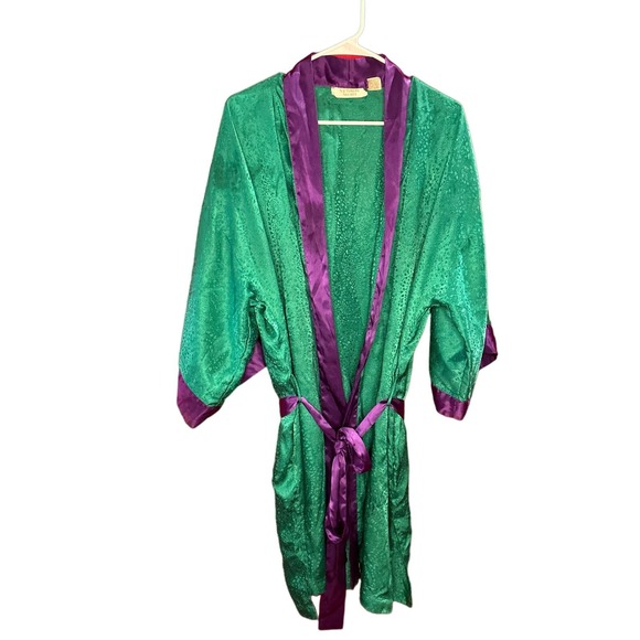 Victoria's Secret Other - Vintage Teal and Purple Victoria's Secret Gold Label Robe